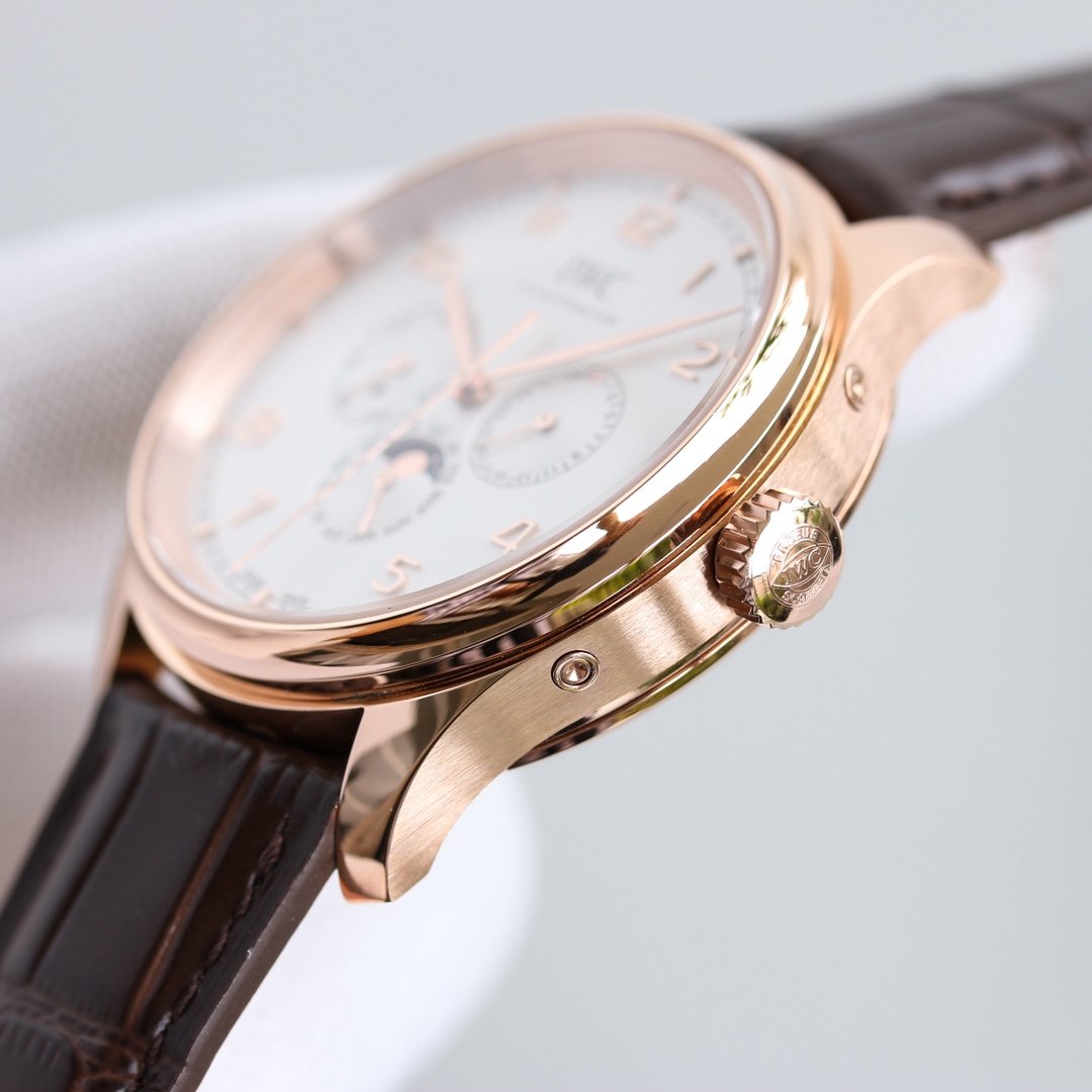 PORTUGUESE PERPETUAL ANNUAL CALENDAR 43MM ROSE GOLD WHITE DIAL