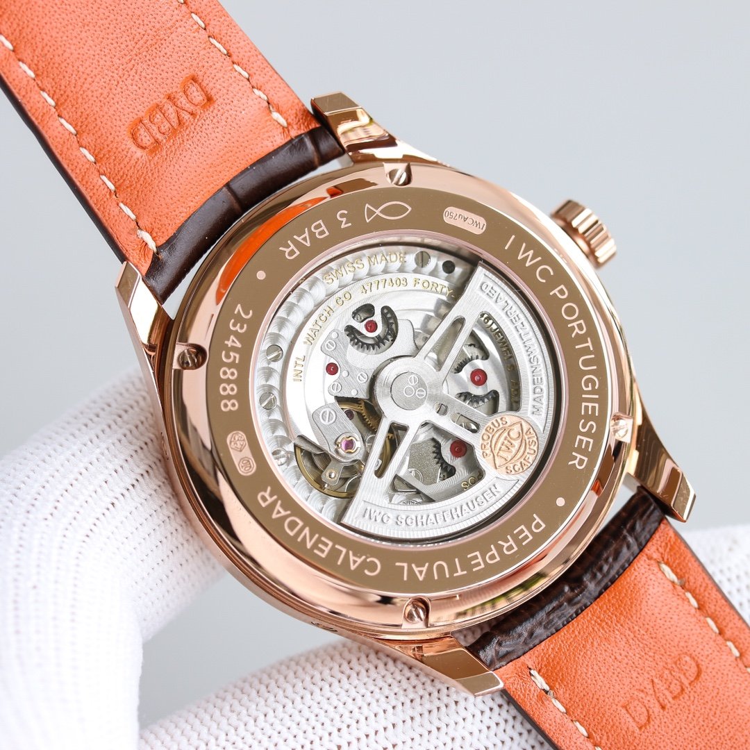 PORTUGUESE PERPETUAL ANNUAL CALENDAR 43MM ROSE GOLD WHITE DIAL