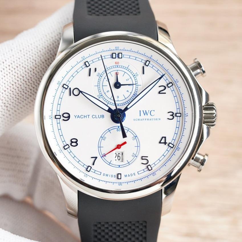 PORTUGUESE YACHTCLUB 45MM STEEL CASE SILVER DIAL CHRONOGRAPH