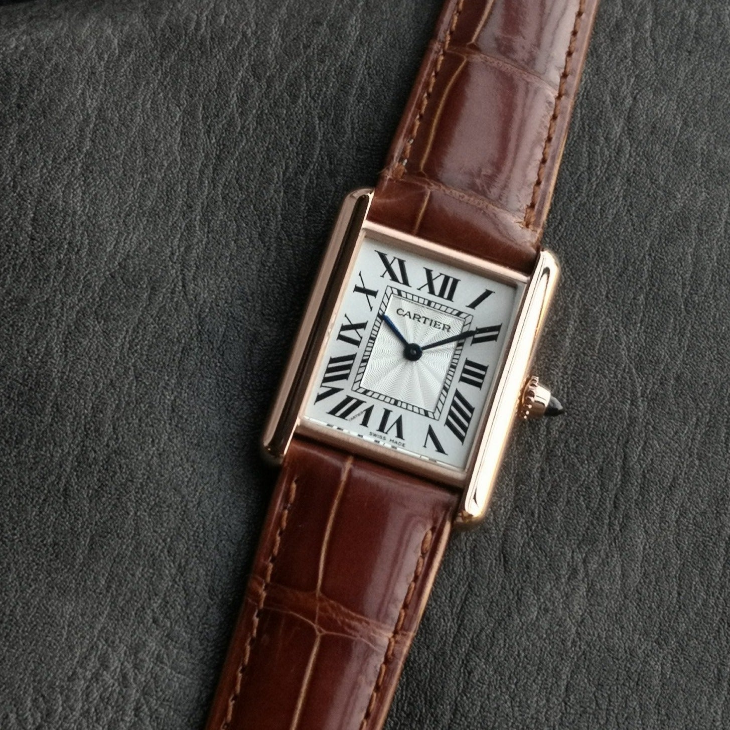 TANK MUST PINK GOLD BURGUNDY LEATHER