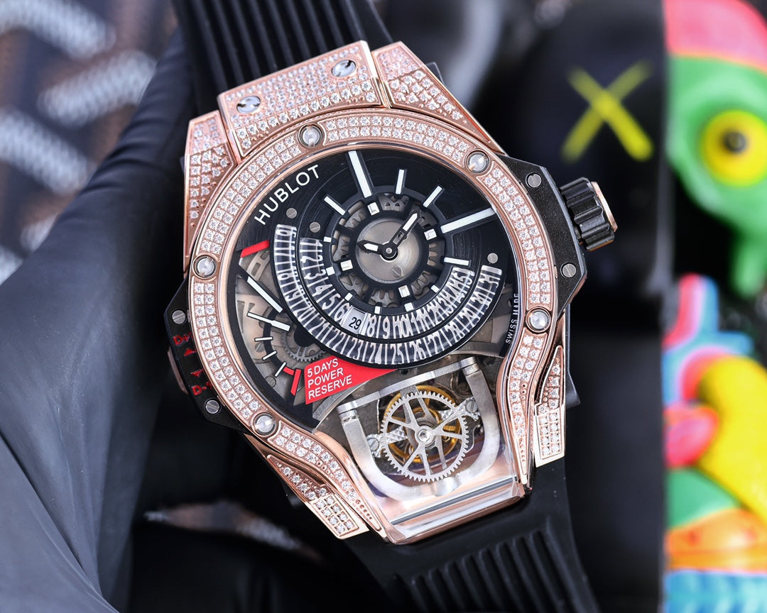 Hublot MP-09 Tourbillon Bi-Axis Rose Gold Case 45mm Watch