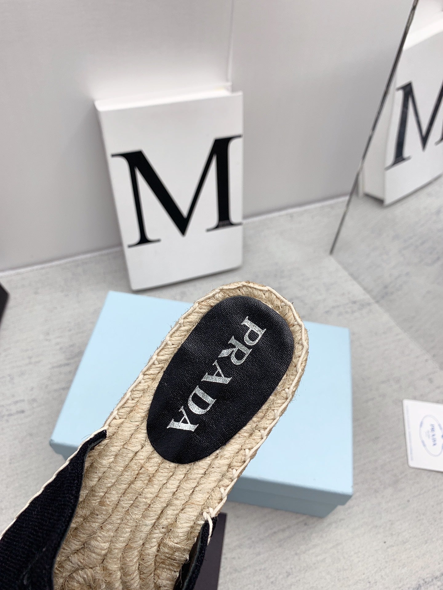 Prada 2026 Mules Canvas Rope Sole 731188