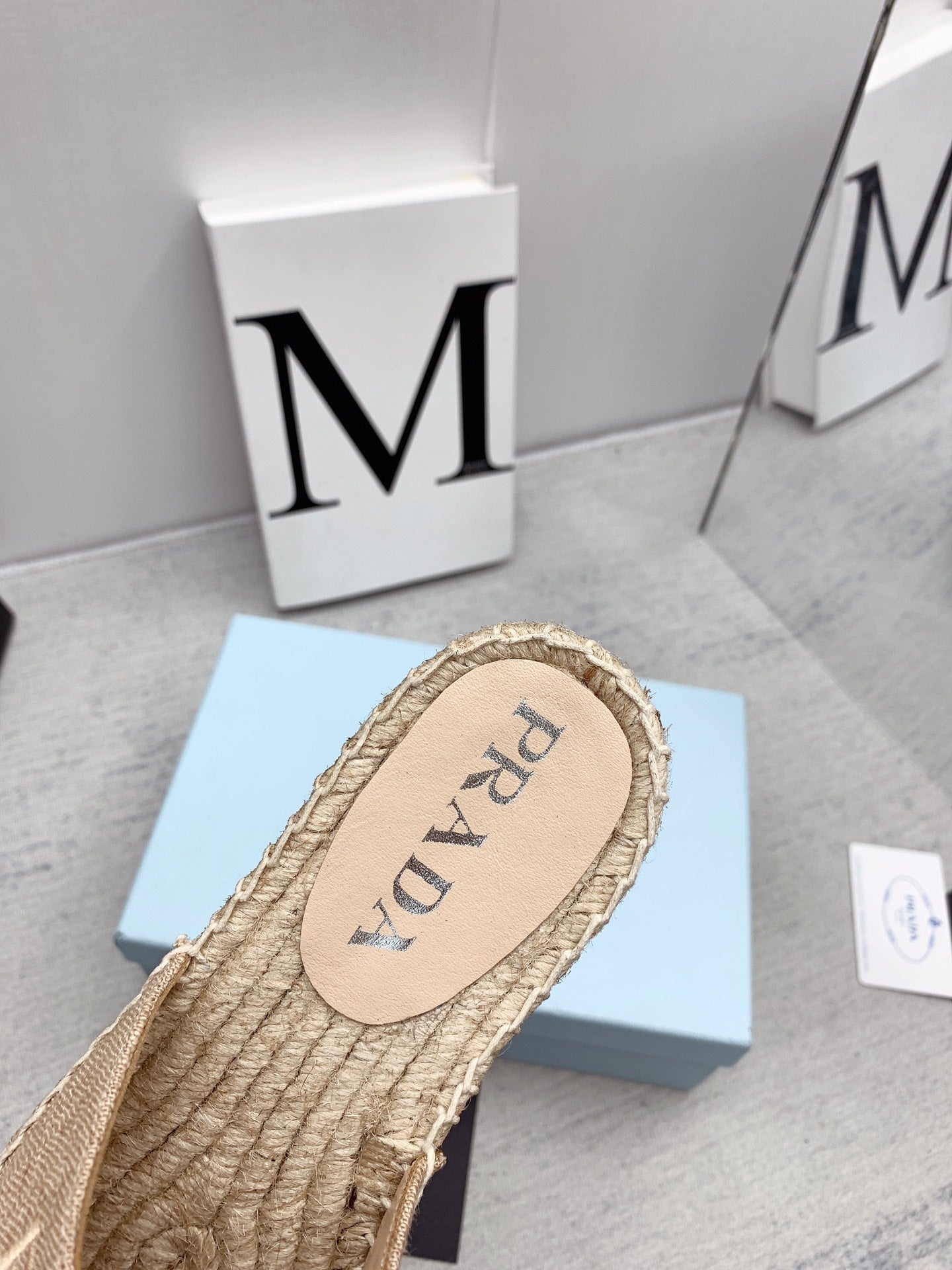 Prada 2026 Mules Canvas Rope Sole 731188