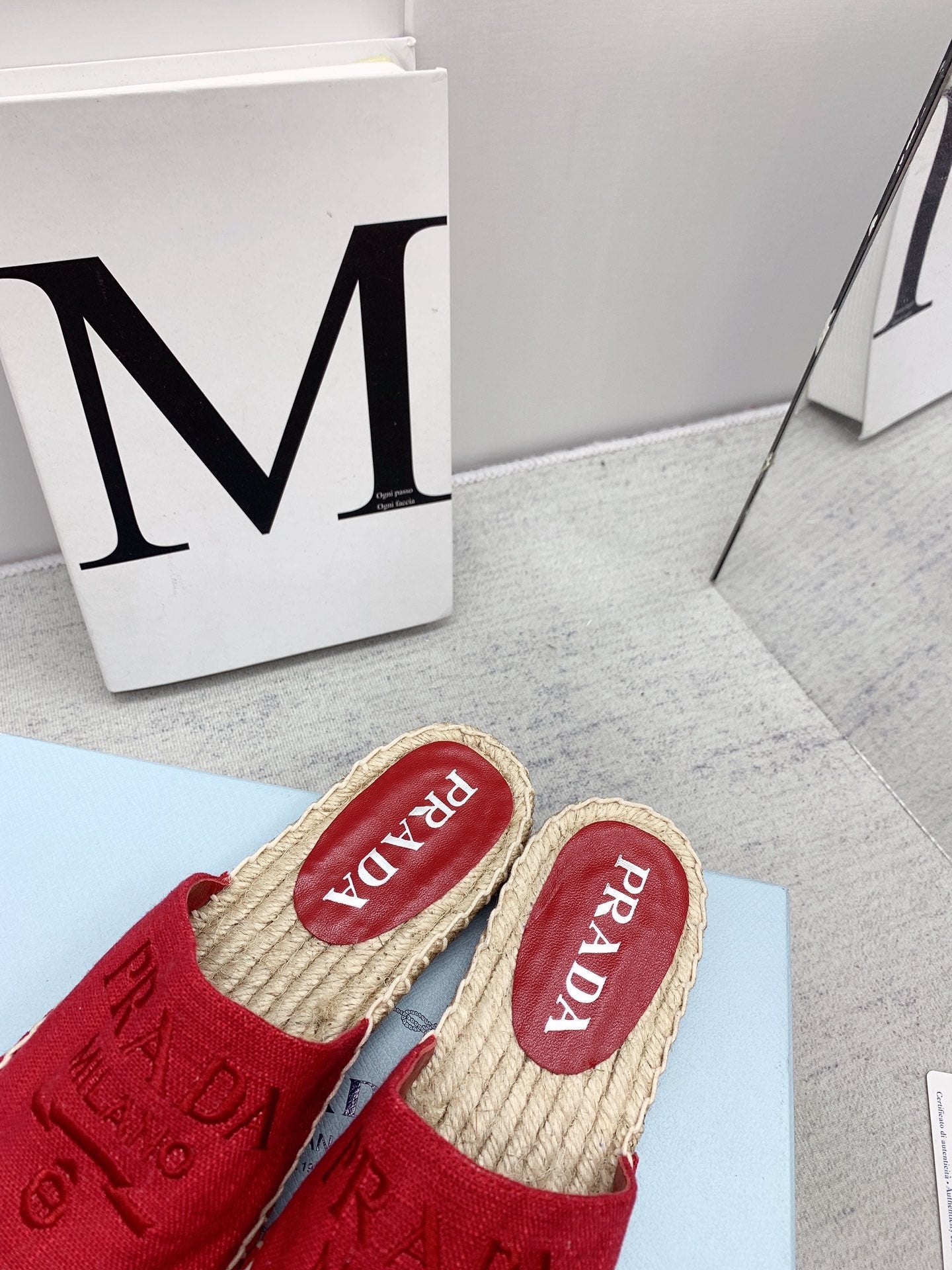 Prada 2026 Mules Canvas Rope Sole 731188