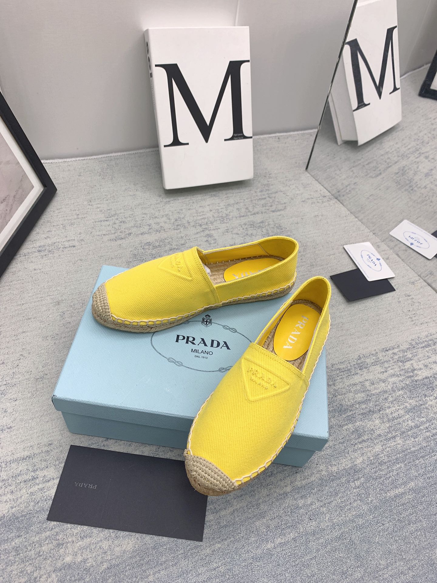 Prada 2026 Loafers Canvas Rope Sole 731191