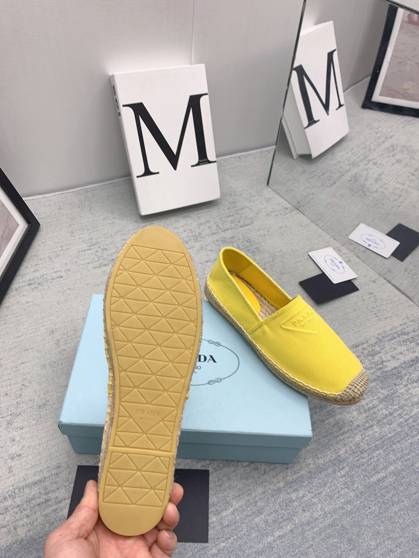 Prada 2026 Loafers Canvas Rope Sole 731191