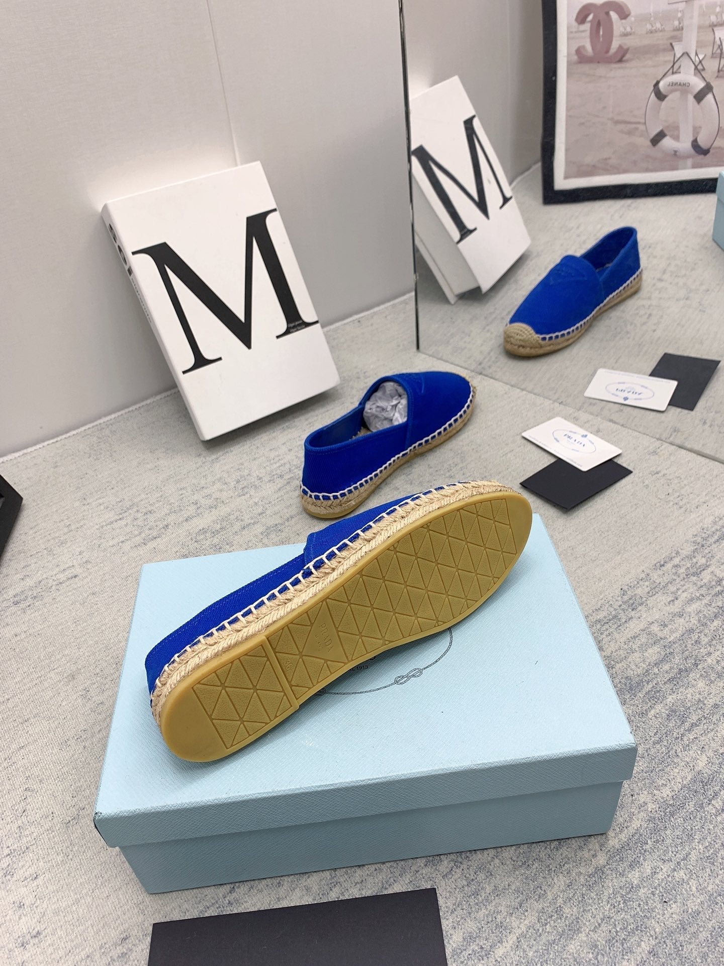 Prada 2026 Loafers Canvas Rope Sole 731191