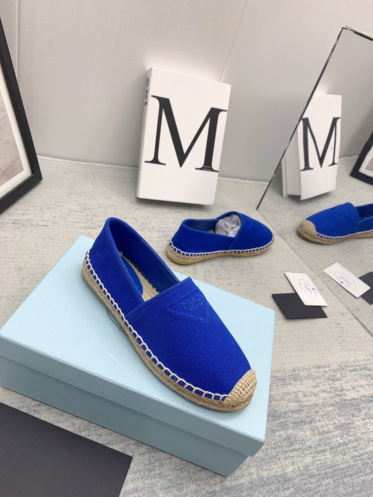 Prada 2026 Loafers Canvas Rope Sole 731191