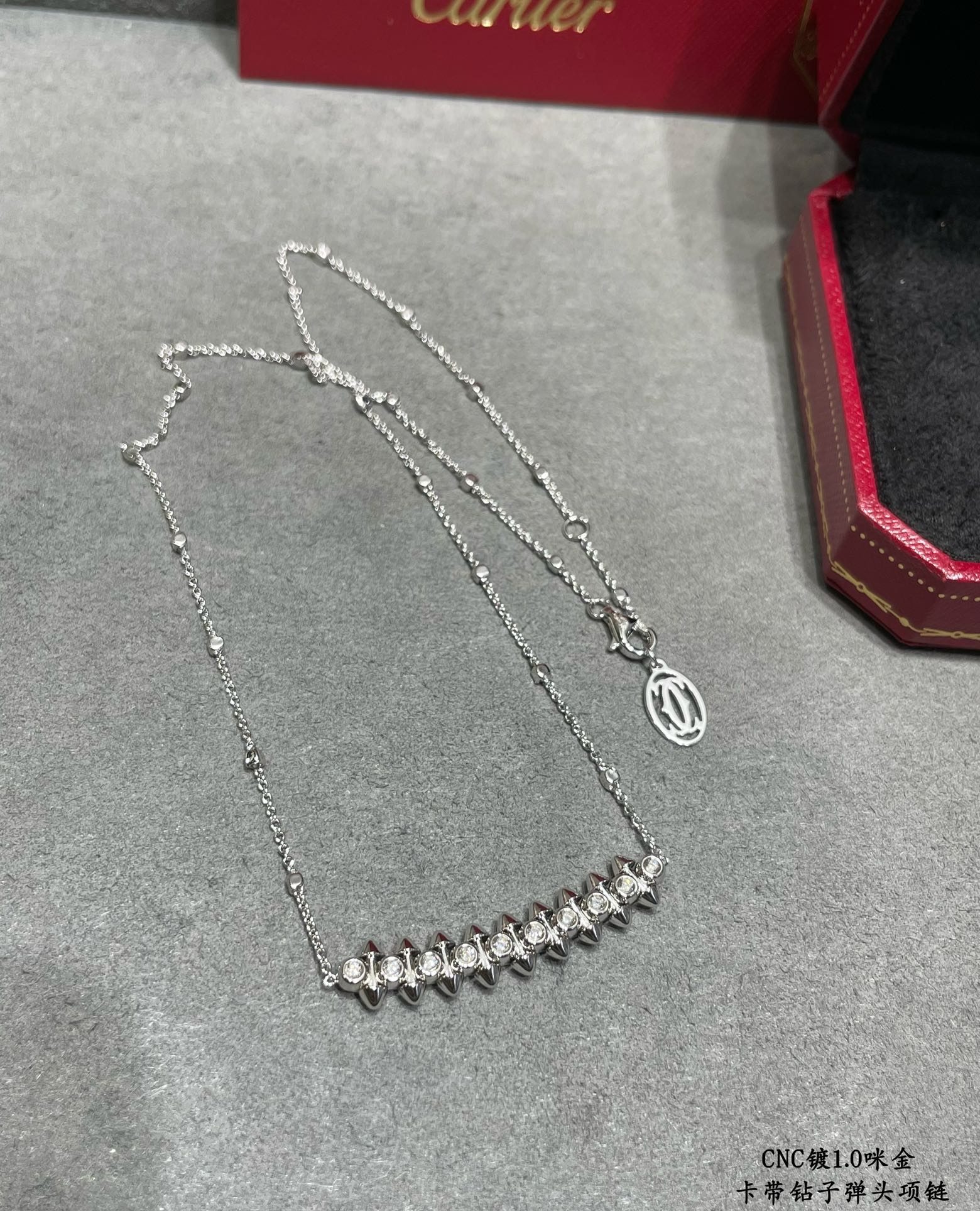CLASH PINK GOLD NECKLACE