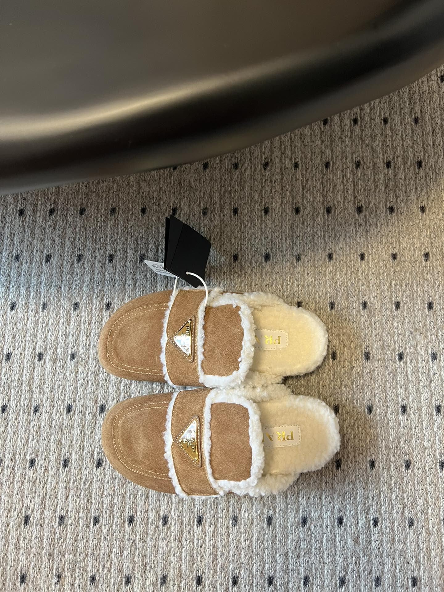 PRA Furry Half-Slipper Brown Suede 478567