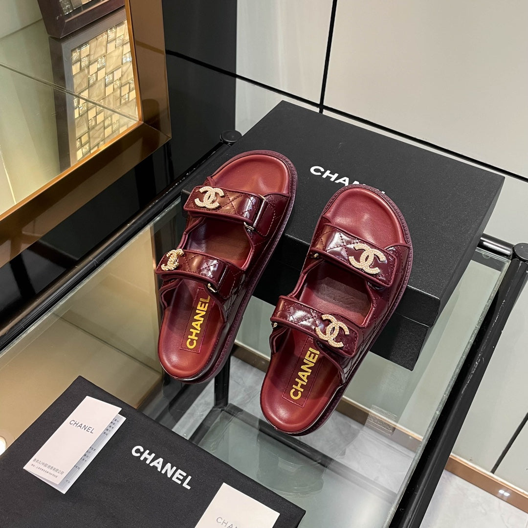 Channel 2026 Sandal Patent Calfskin 895114