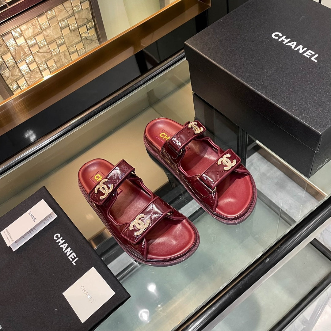 Channel 2026 Sandal Patent Calfskin 895114