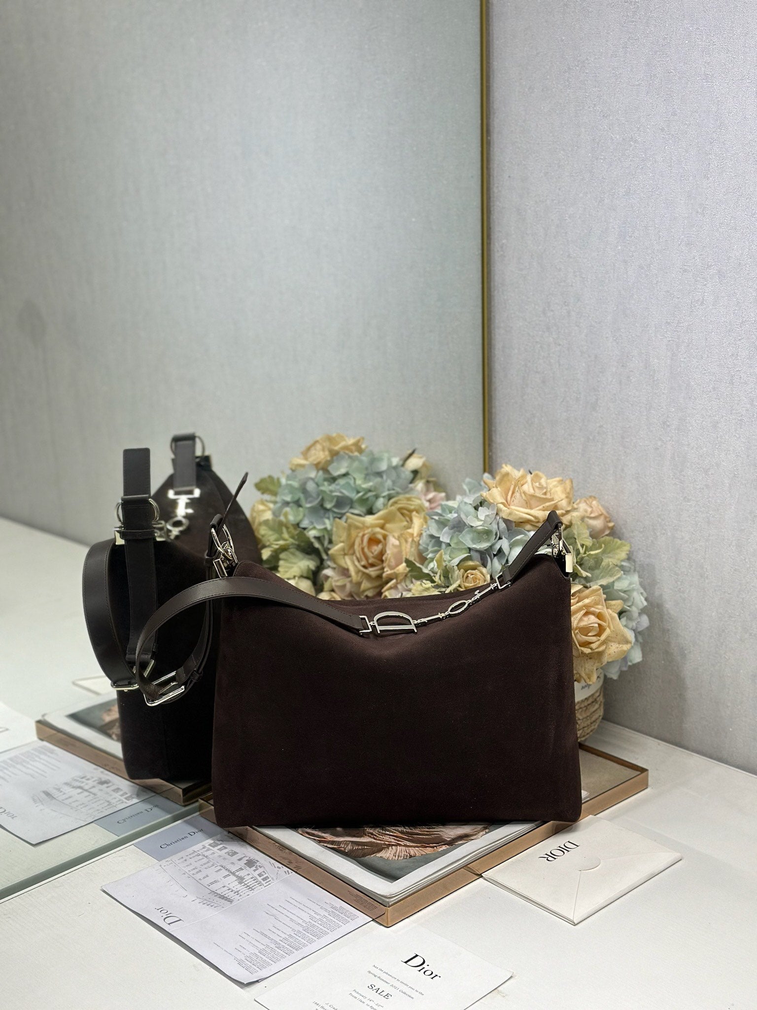 Dior 2026 Bag 39cm Suede Leather 288377
