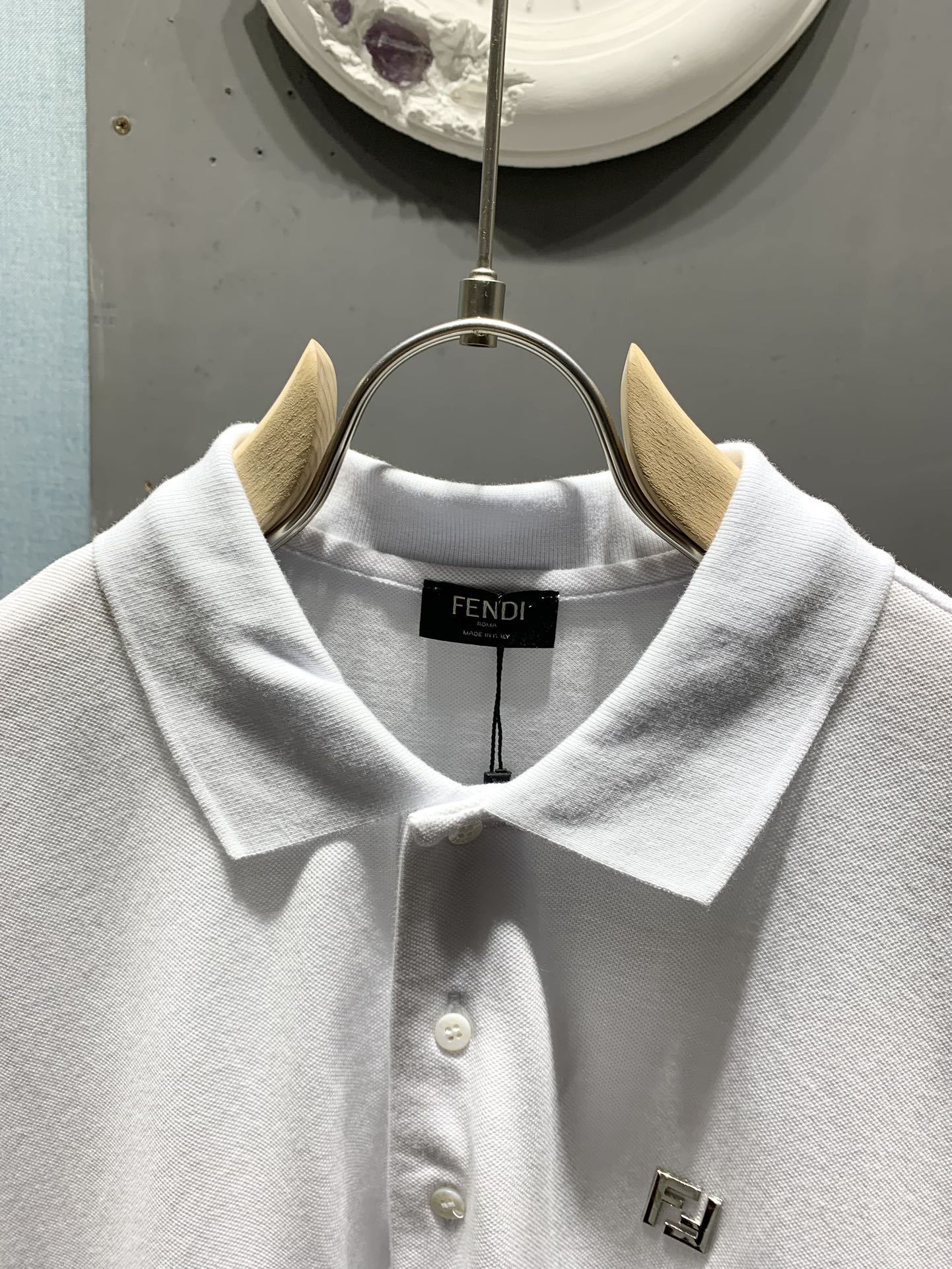 Fendi 2026 Men's Polo Shirt Cotton Fabric 801524