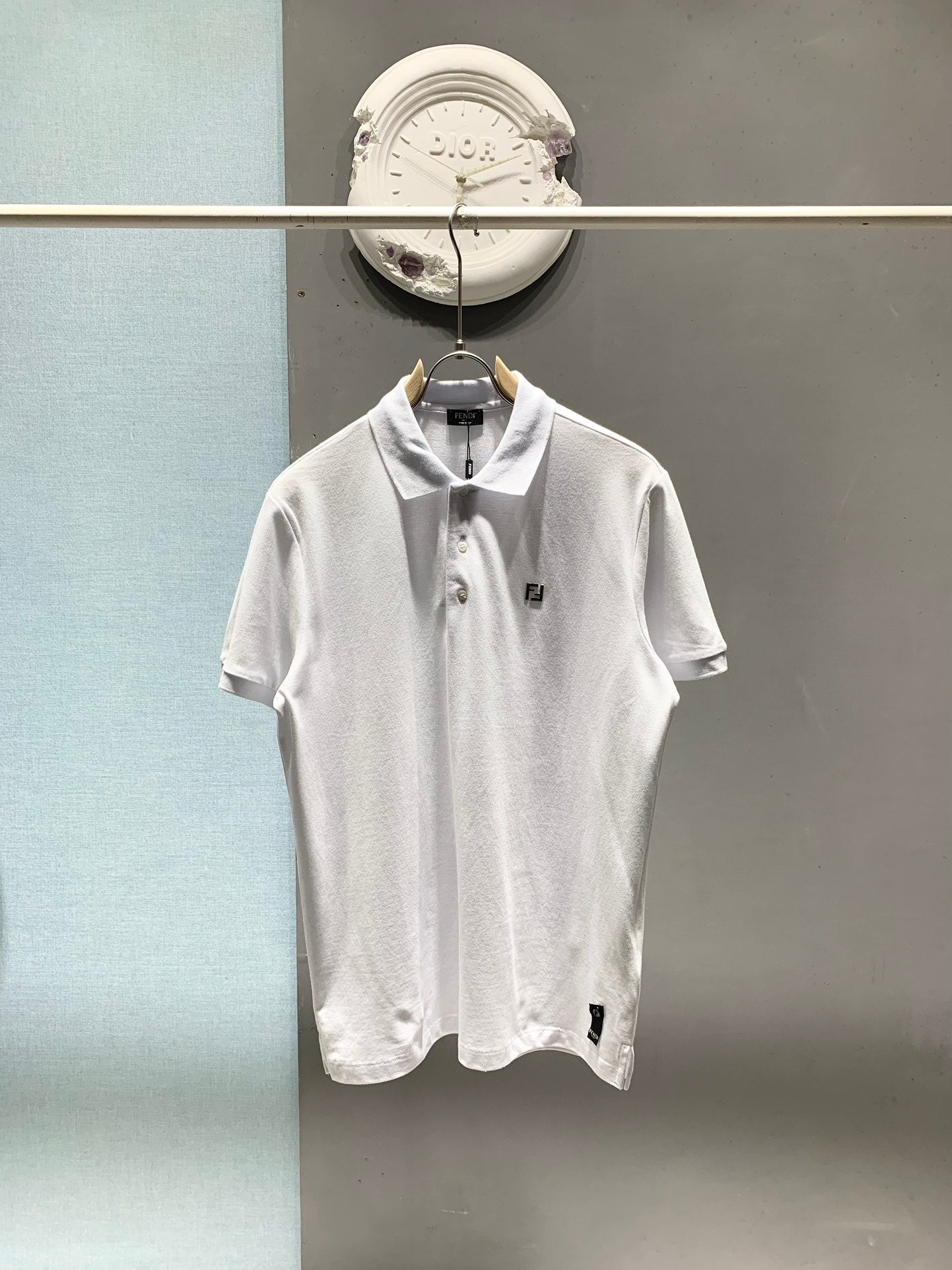 Fendi 2026 Men's Polo Shirt Cotton Fabric 801524