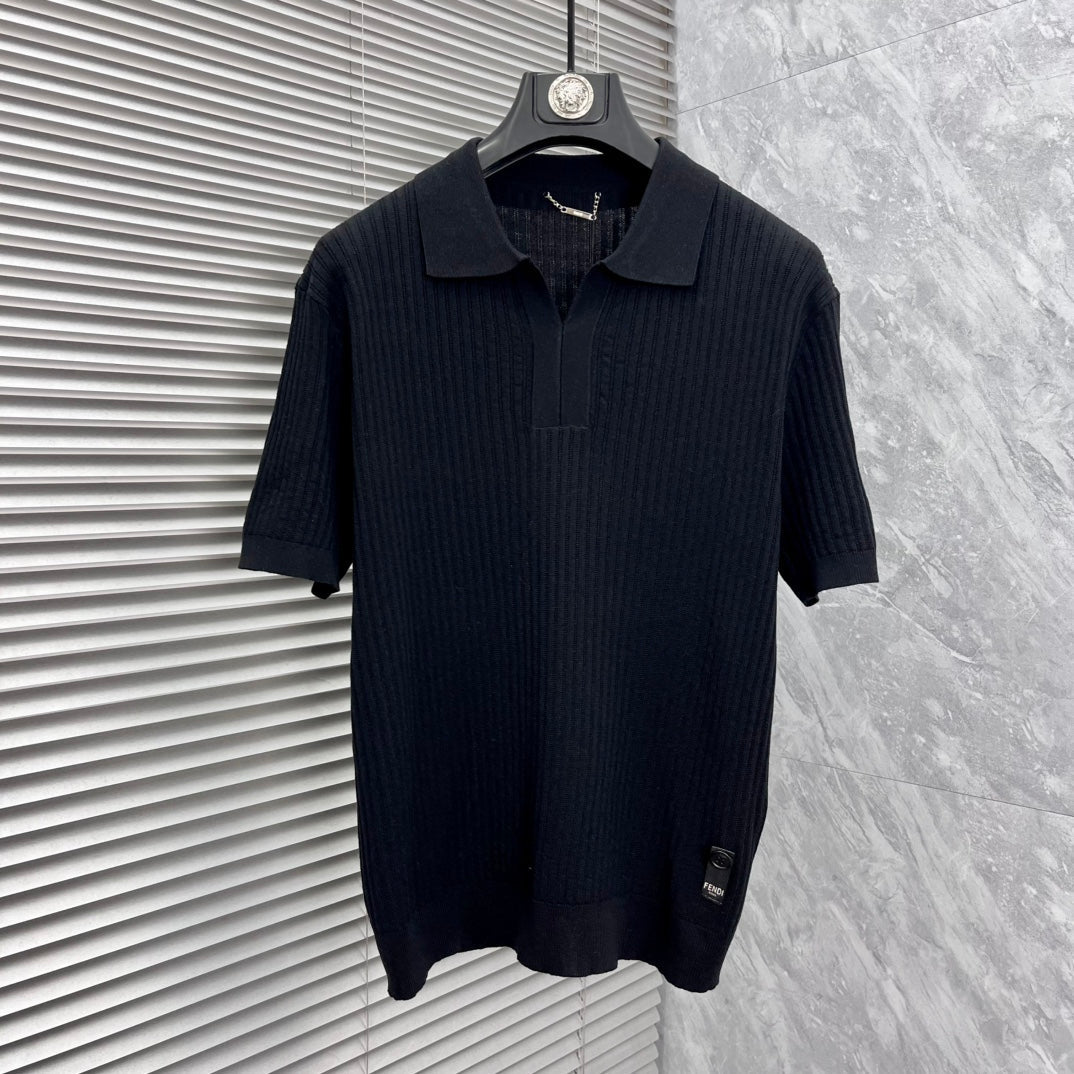 Fendi 2026 Men's Polo Knit Sweater Cotton Knit 826248