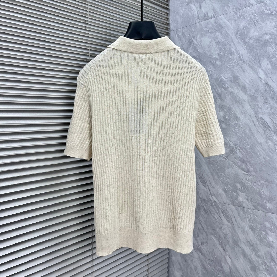 Fendi 2026 Men's Polo Knit Sweater Cotton Knit 826248