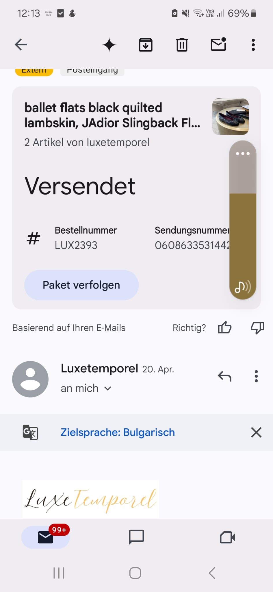 Link to pay for order lux2393R
