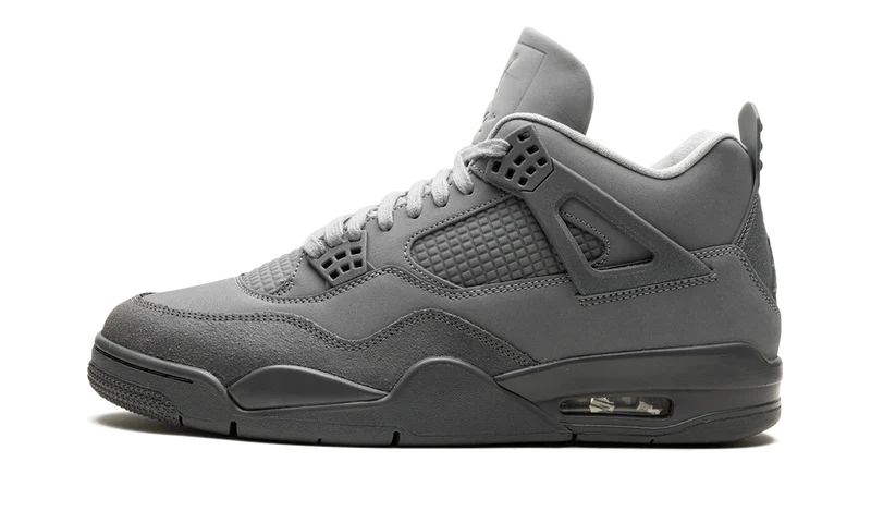 Nike Air Jordan 4 Dark Gray Suede Leather