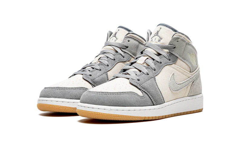 Nike Jordan 1 Mid SE Coconut Milk Particle Grey Suede