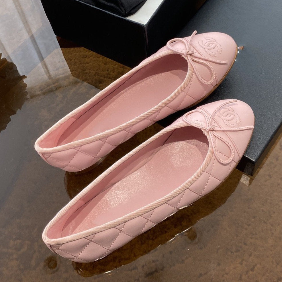 ballet flats quilted lambskin