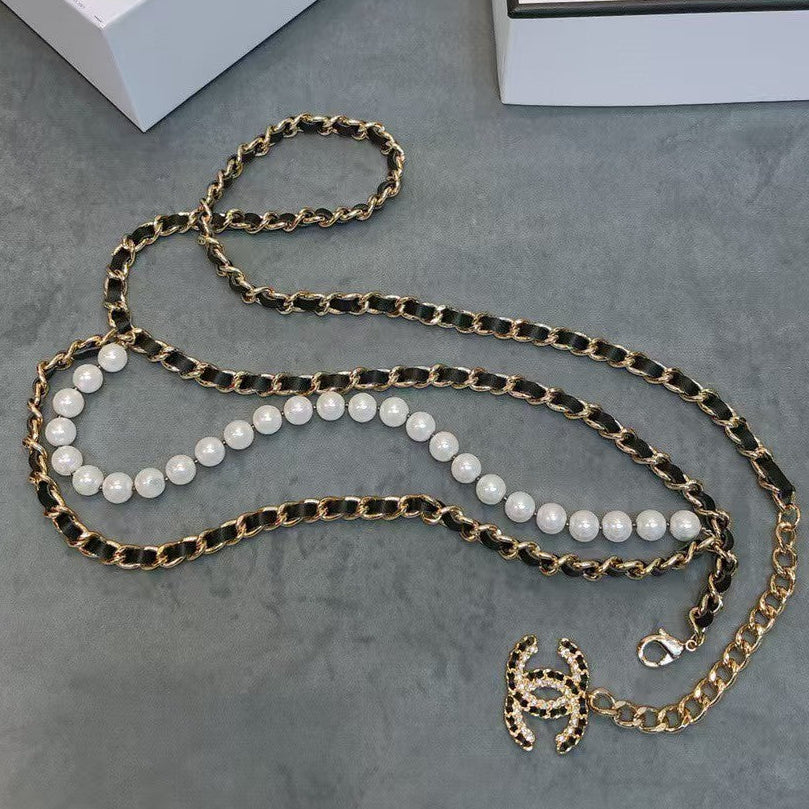 Chanel Pearl Chain Belt