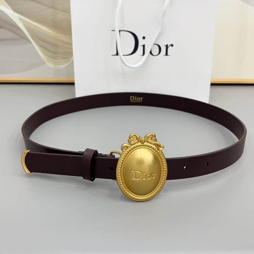 Dior Médaillon Belt 25mm Smooth Calfskin