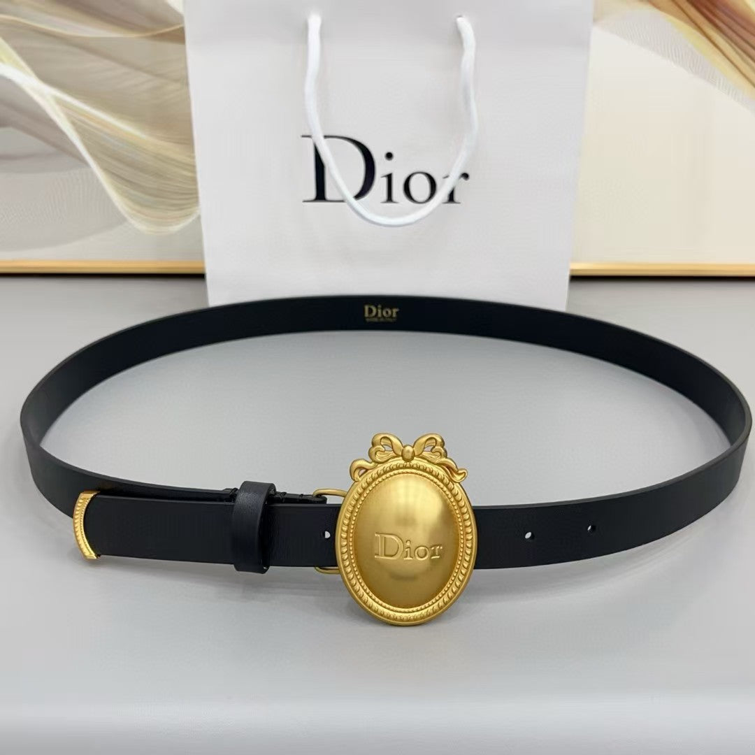 Dior Médaillon Belt 25mm Smooth Calfskin