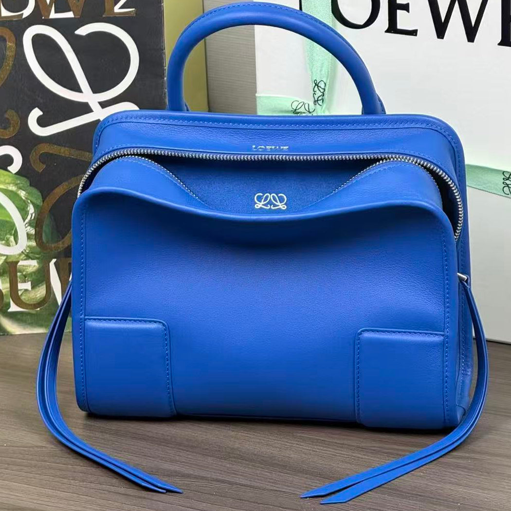 Loewe Amazona 180 Bag 24.5cm Blue Calfskin