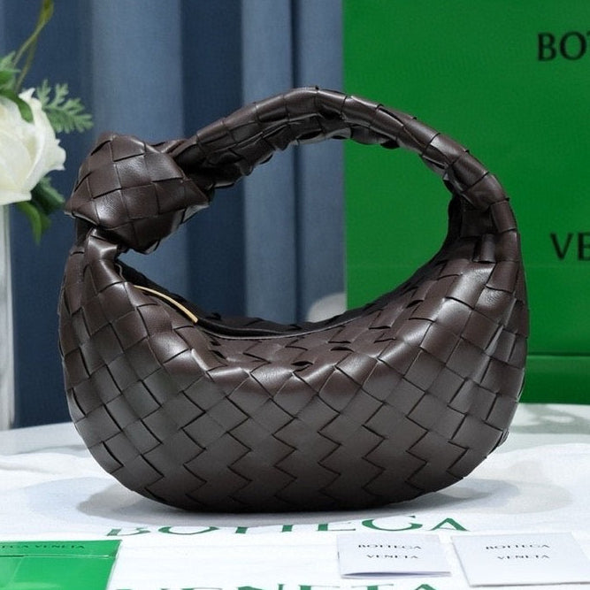 Bottega Veneta 2026 Mini Jodie 28cm Dark Brown Lambskin