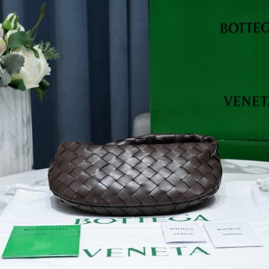 Bottega Veneta 2026 Mini Jodie 28cm Dark Brown Lambskin