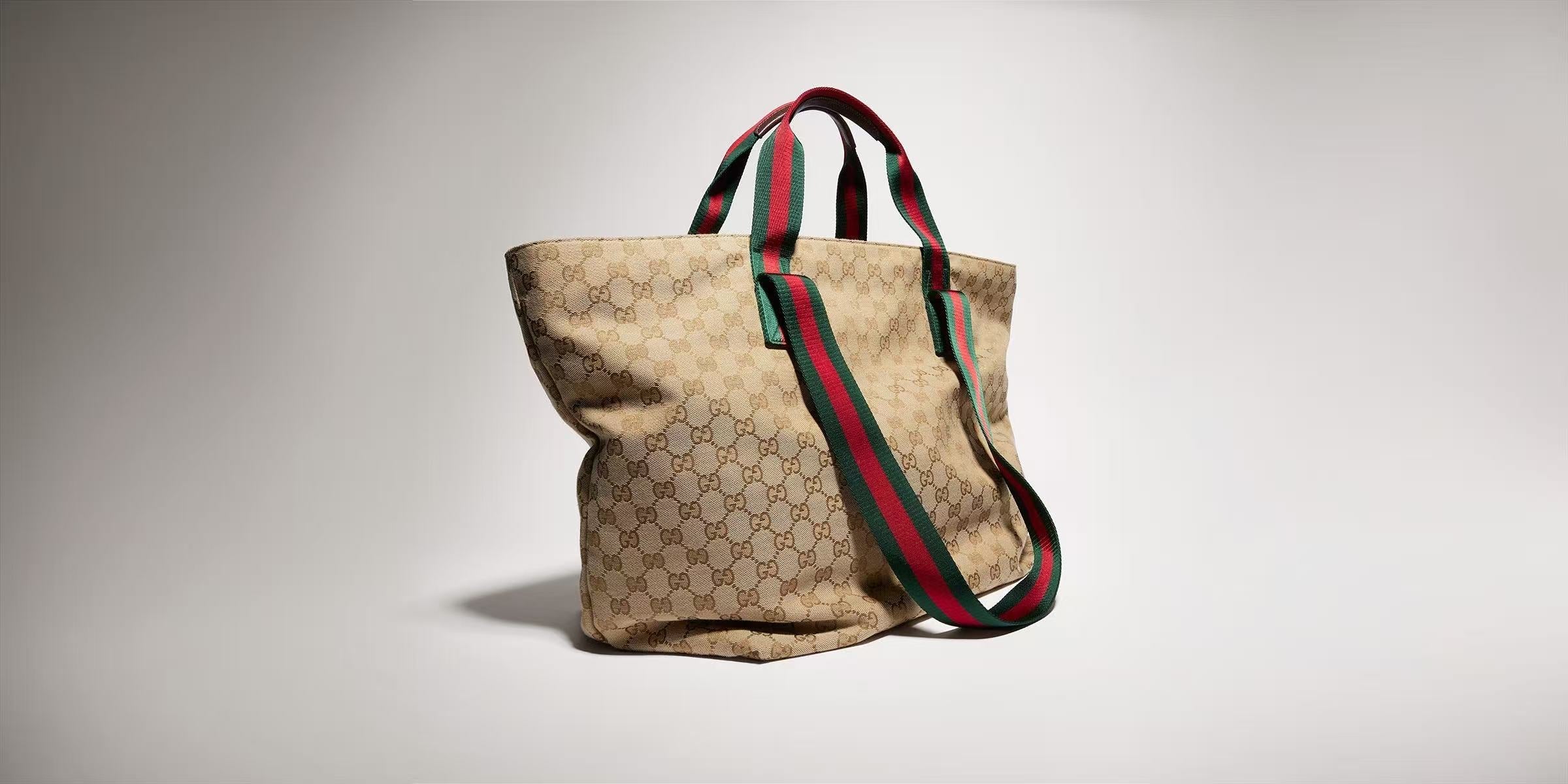 Gucci 2026 Tote Bag 36cm Sand Brown Canvas