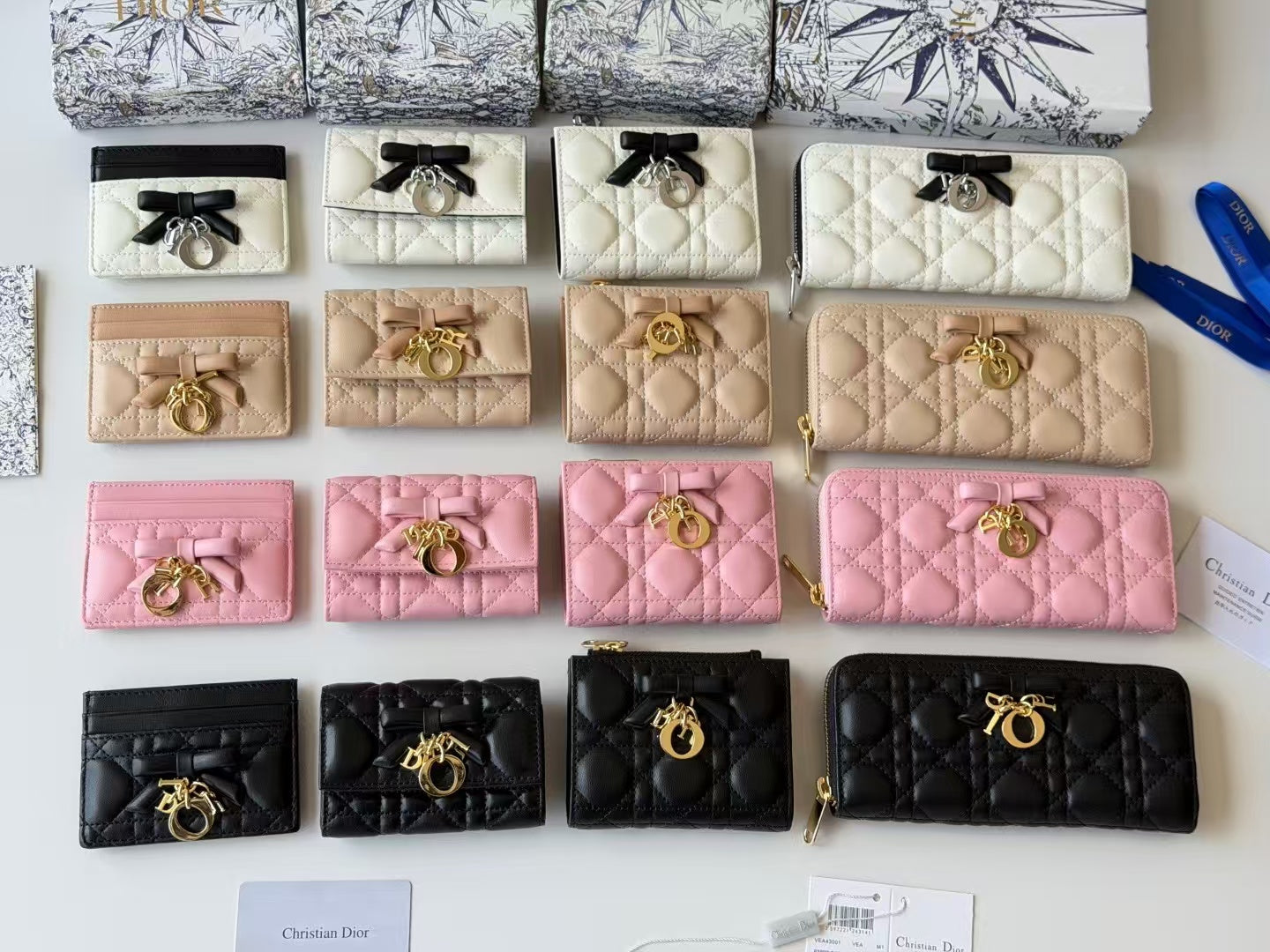 Dior 2026 Freesia Wallet and Card Holder Lambskin 156789