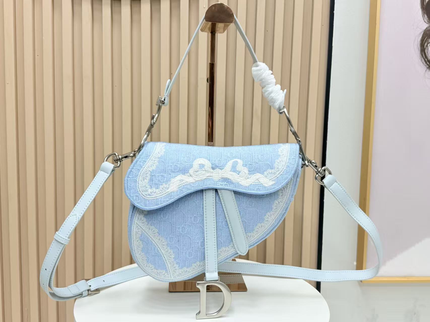 Dior 2026 Saddle Bag 25.5cm Canvas Leather 288072
