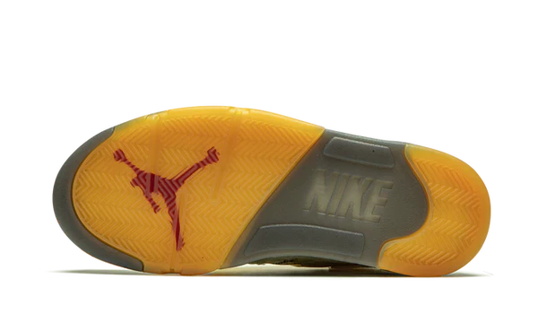 Nike Air Jordan 5 Retro Light Yellow Black Suede