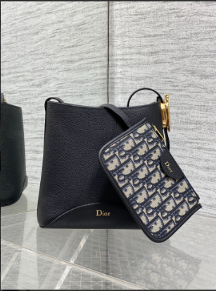Dior 2026 Medaillon Bucket Bag 19.5cm Fabric And Grained Calfskin