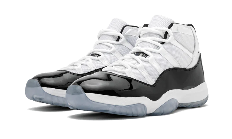 Nike Air Jordan 11 Concord White Black Patent Leather