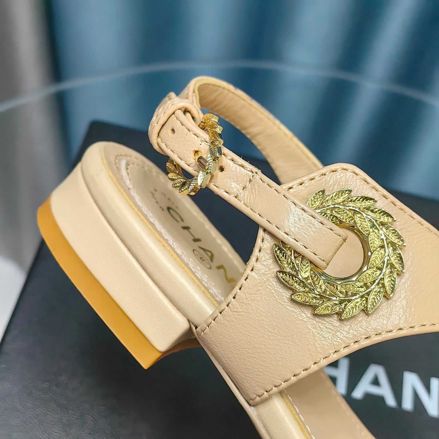 Chanel 2026 C-buckle Flip-Flop Sandal Sheepskin 712414