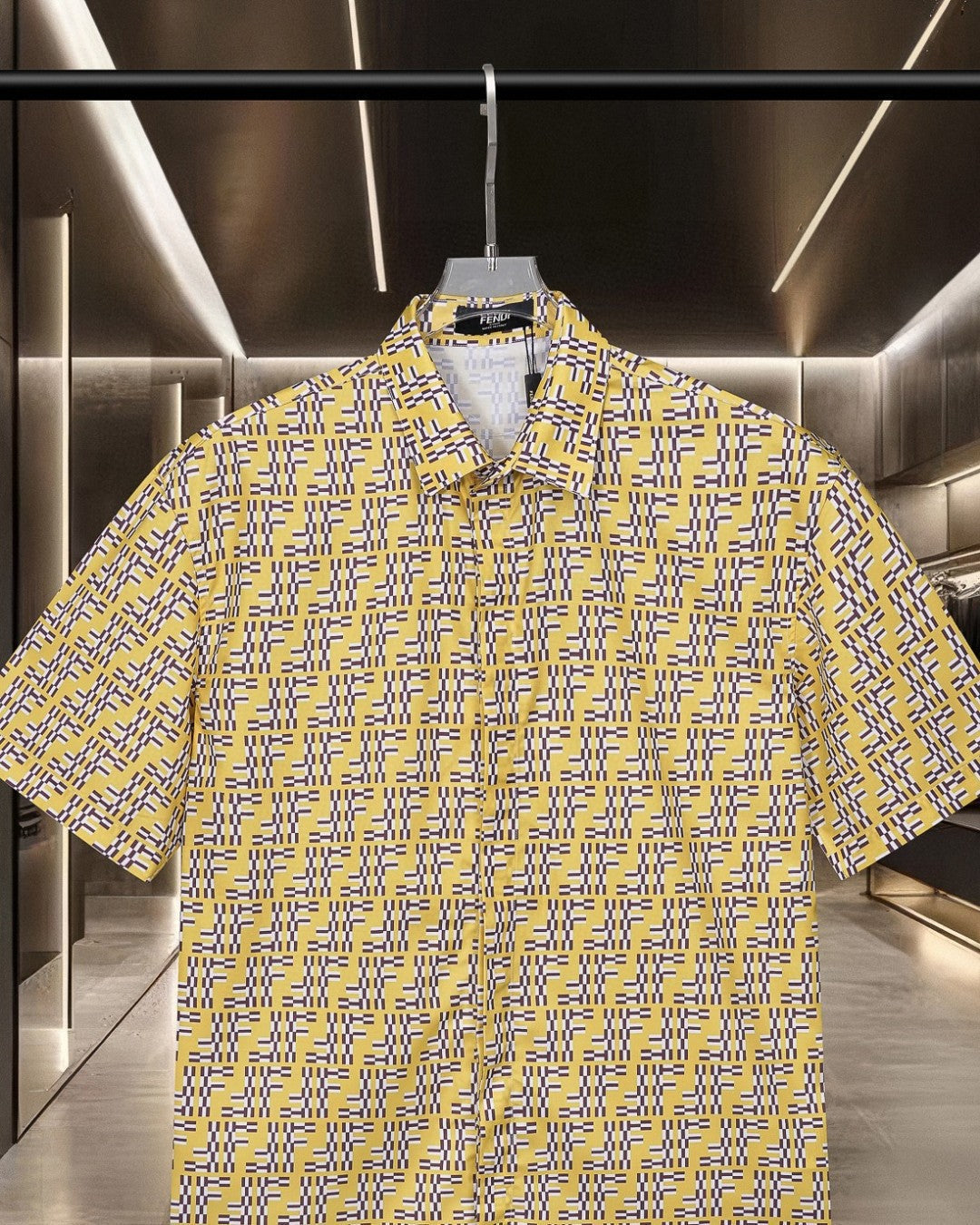 Fendi 2026 Men's Short-Sleeve Shirt Cashmere 801532
