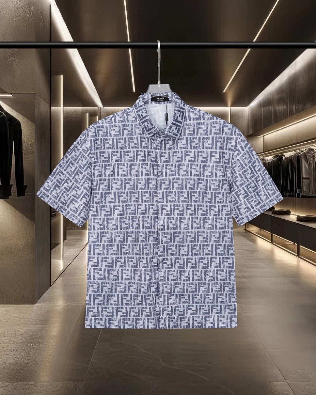 Fendi 2026 Men's Short-Sleeve Shirt Cashmere 801532