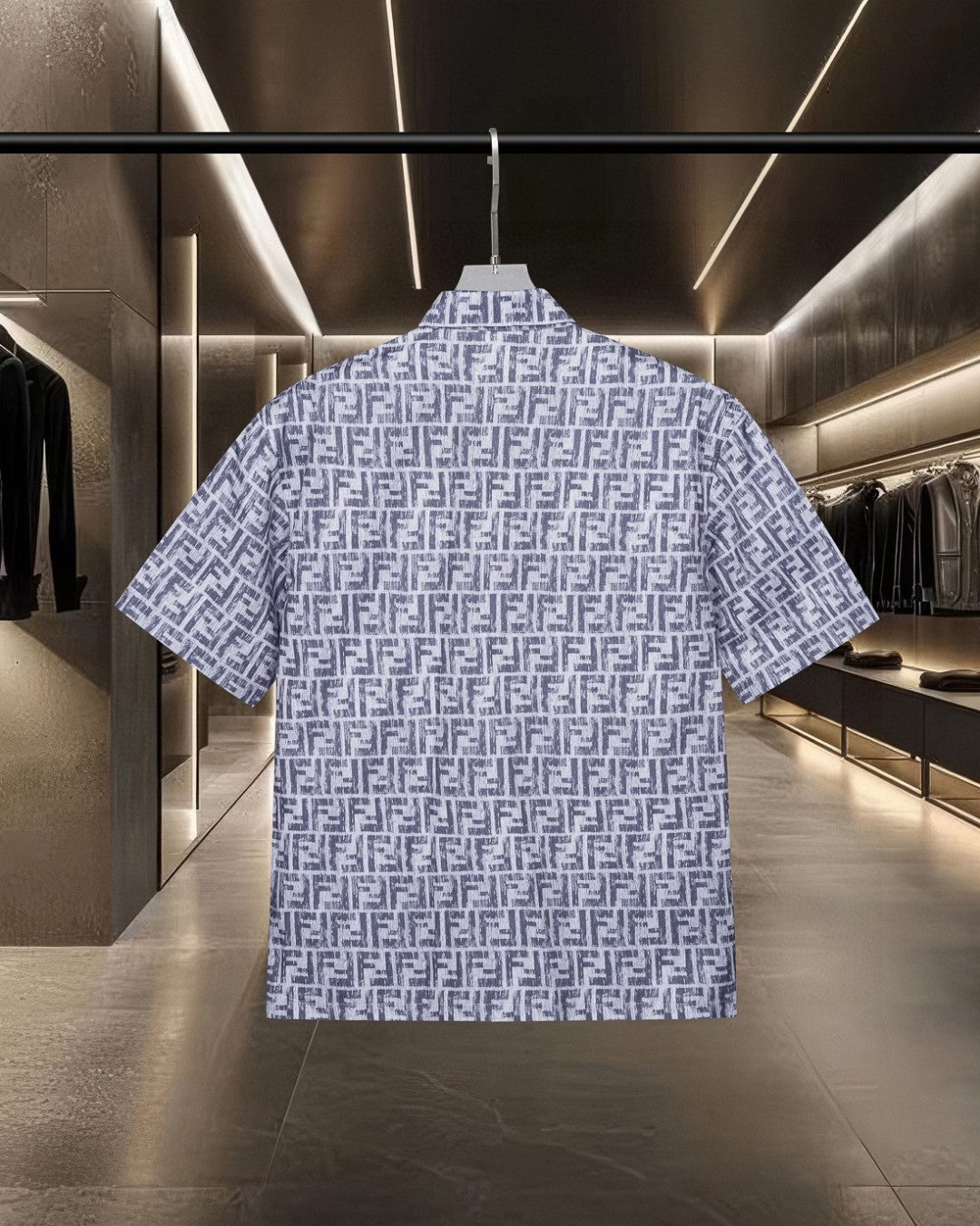 Fendi 2026 Men's Short-Sleeve Shirt Cashmere 801532