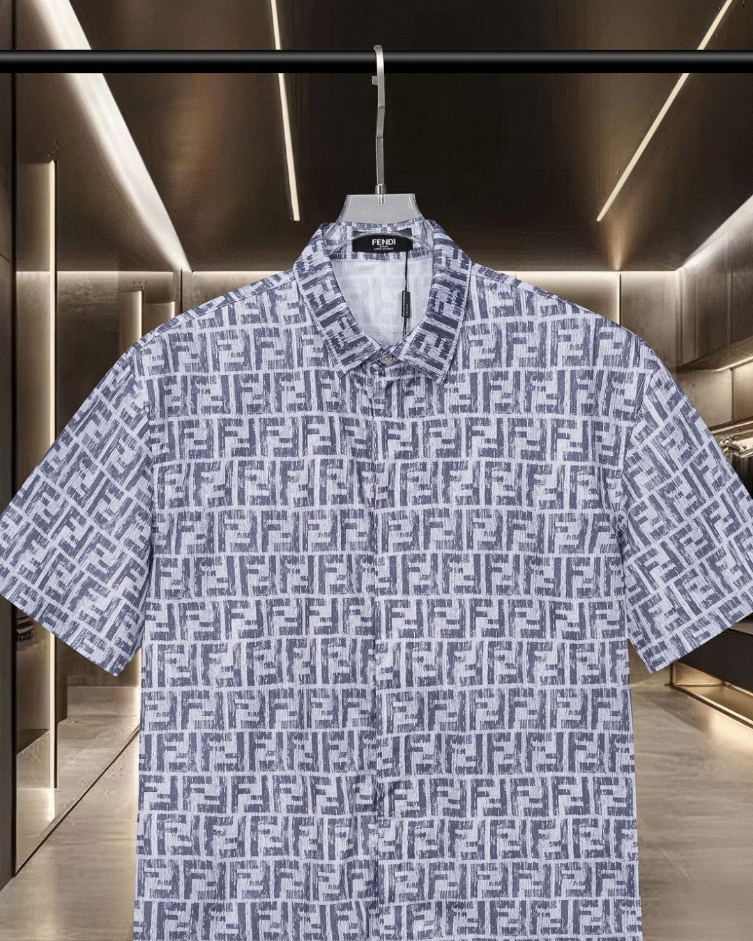 Fendi 2026 Men's Short-Sleeve Shirt Cashmere 801532