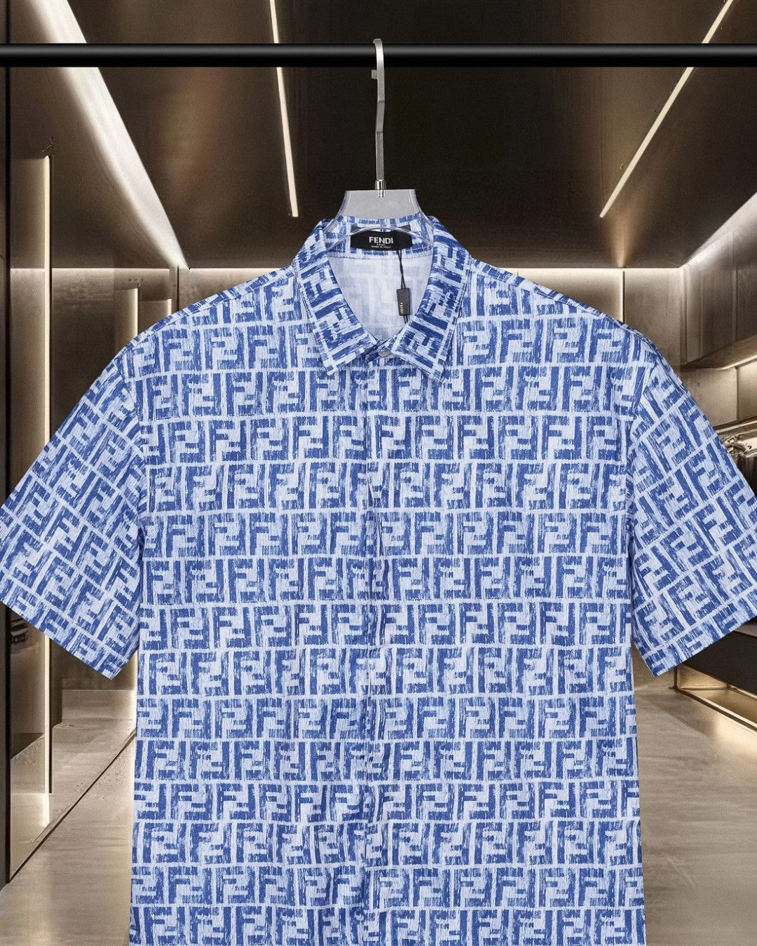 Fendi 2026 Men's Short-Sleeve Shirt Cashmere 801532