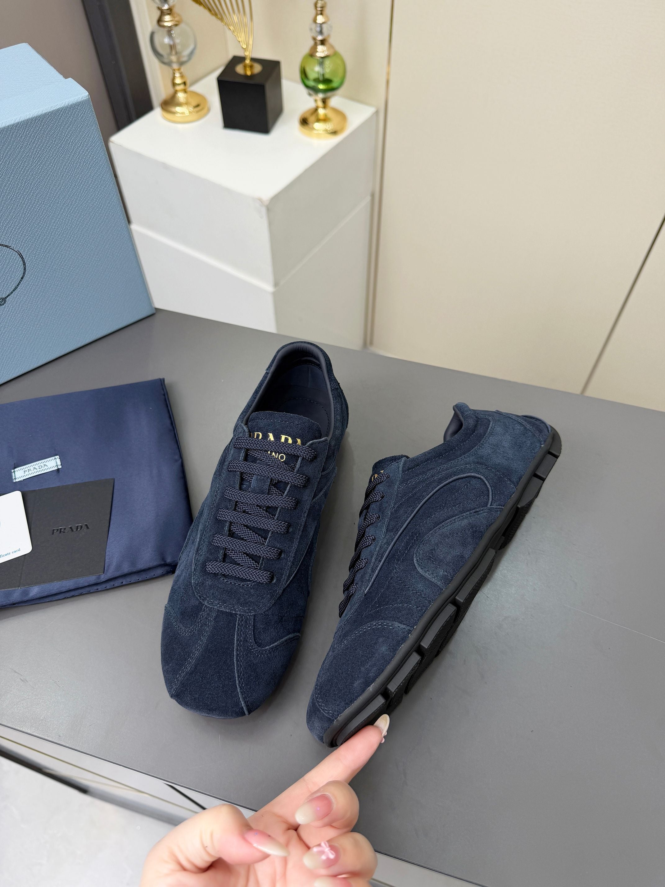 Prada 2026 Casual Sneakers Suede 732926