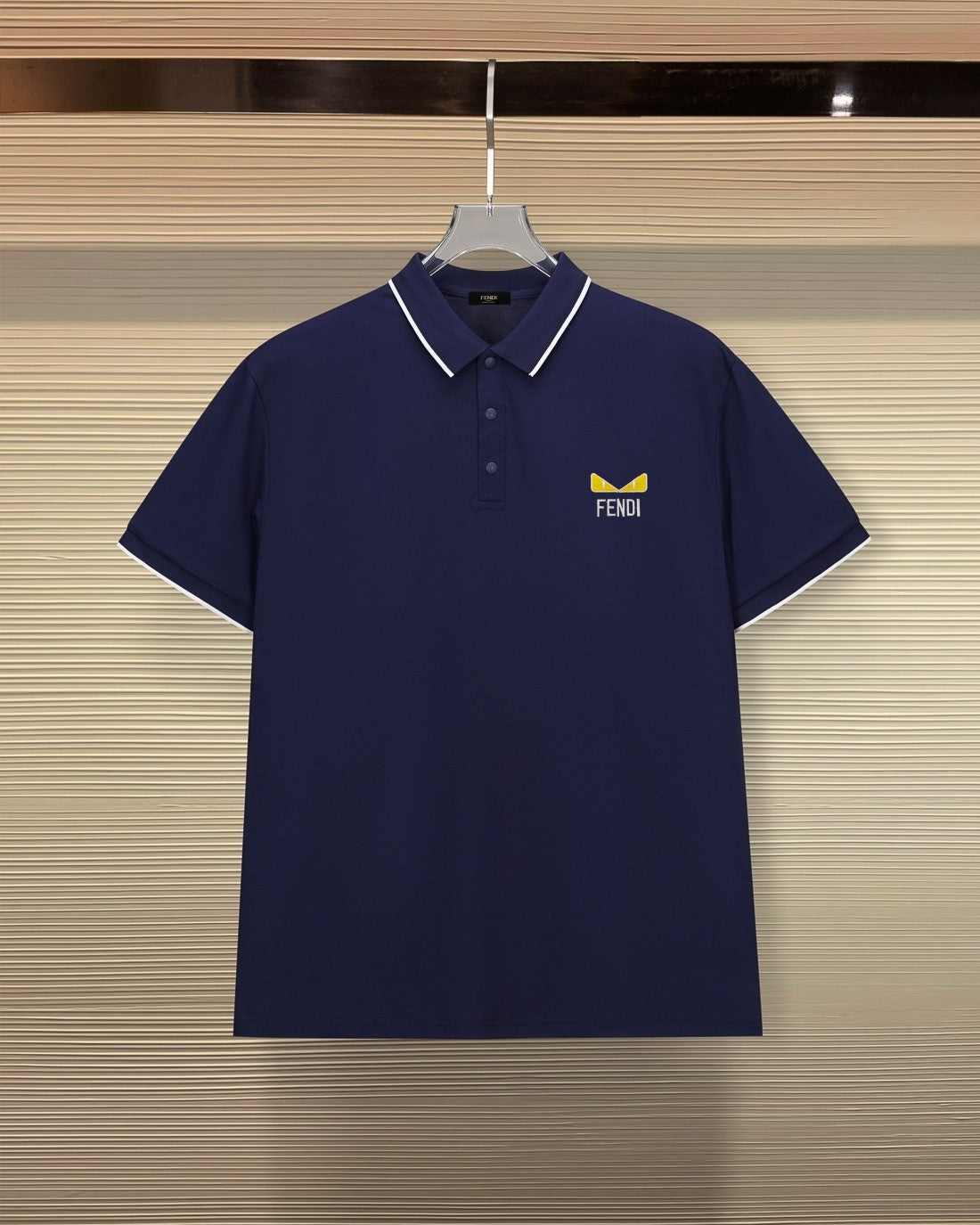 Fendi 2026 Men's Short-Sleeve Polo Shirt Cotton Polyester Fiber 740511