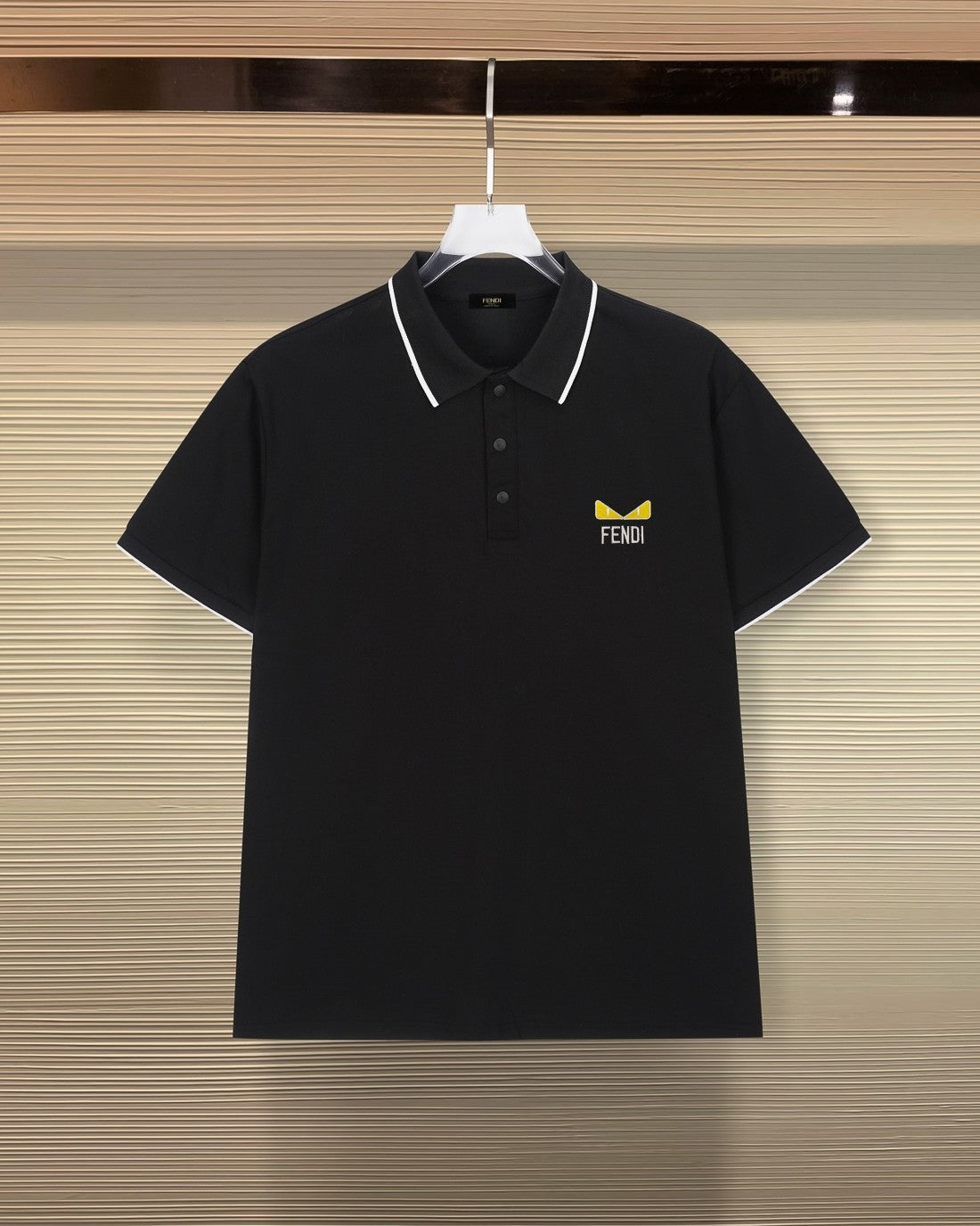 Fendi 2026 Men's Short-Sleeve Polo Shirt Cotton Polyester Fiber 740511