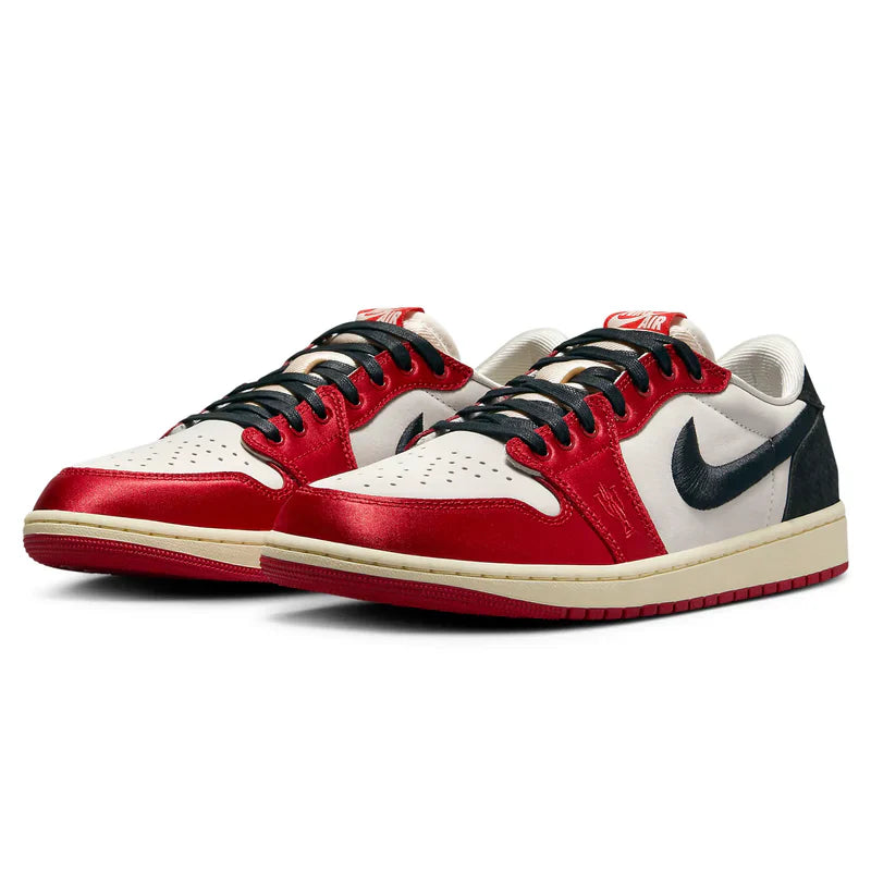 Trophy Room X Air Jordan 1 Retro White Red Black Suede Leather
