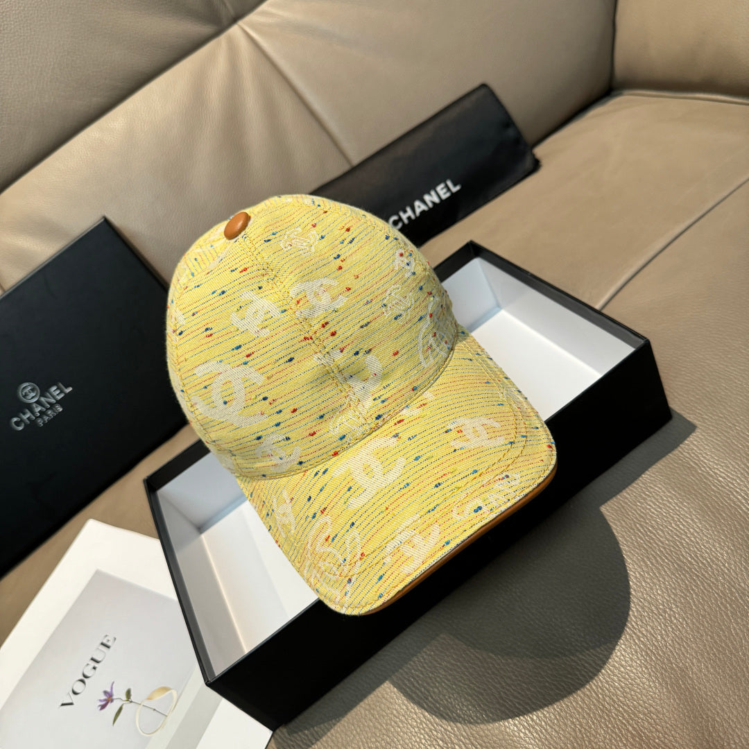 Chanel Baseball Cap Denim Cotton 343796