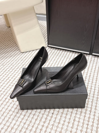 YSL 26ss High Heel Pumps 75 Calfskin