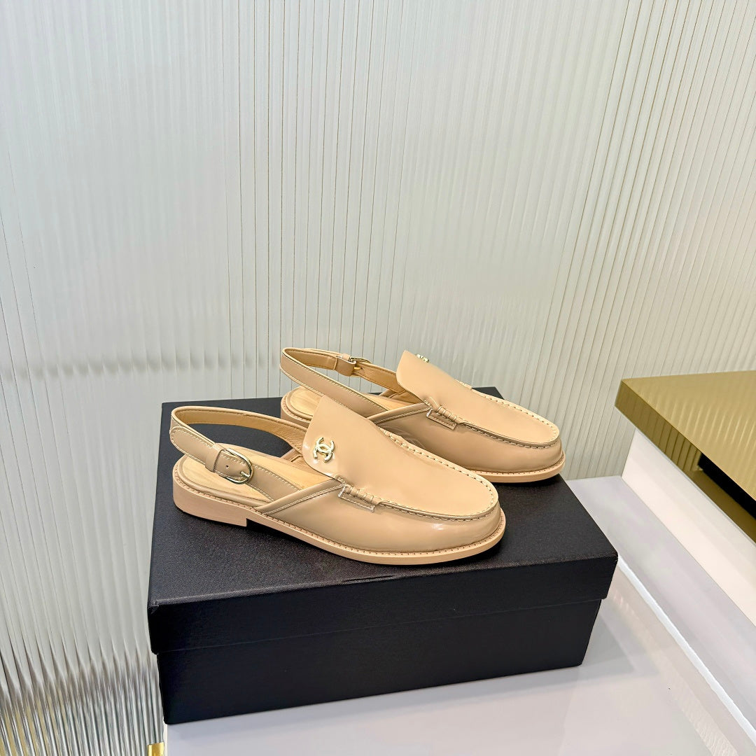 Chanel 2026  Slingback Loafers 35mm Shiny Calfskin 780968